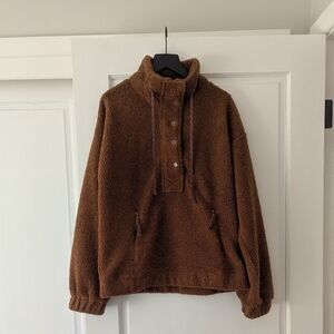 Hem & Thread Brown Fleece- Small